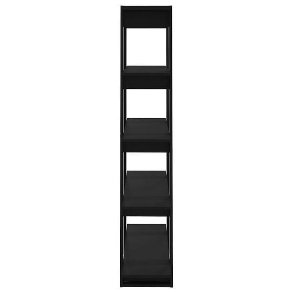 vidaXL Regał na książki/przegroda, czarny, 100x30x160 cm
