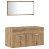 vidaXL 4-częściowy zestaw mebli łazienkowych, dąb artisan