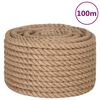 vidaXL Lina, 100% juty, 20 mm, 100 m