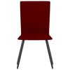 vidaXL Krzesła stołowe, 4 szt., winna czerwień, obite aksamitem