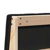 vidaXL Tapicerowane wezgłowie Czarny 180 cm Lite drewno sosnowe