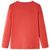Koszulka dziecięca z długimi rękawami, palona czerwień, 116