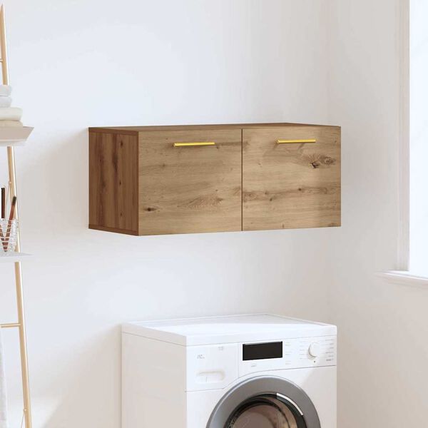 vidaXL Szafka ścienna dąb artisan 80 x 36.5 x 35 cm