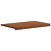 vidaXL Parapet okienny Brązowe Drewno 80 x 50 x 4,5 cm PVC