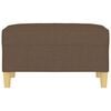 vidaXL Podn&oacute;żek, brązowy, 70x55x41 cm, tapicerowany tkaniną