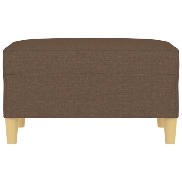 vidaXL Podn&oacute;żek, brązowy, 70x55x41 cm, tapicerowany tkaniną