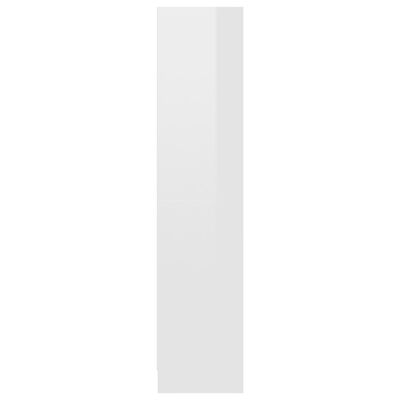 vidaXL 3-poziomowy regał, biały, wysoki połysk, 60 x 24 x 109 cm