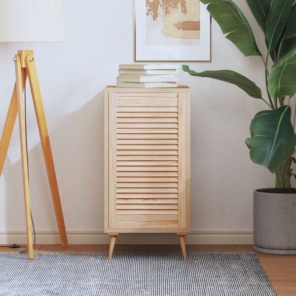 vidaXL Drzwi żaluzjowe do szafki, 69x39,4 cm, lite drewno sosnowe