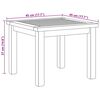 vidaXL Stolik kawowy Brązowy 45 x 45 x 36 cm Lite drewno teakowe
