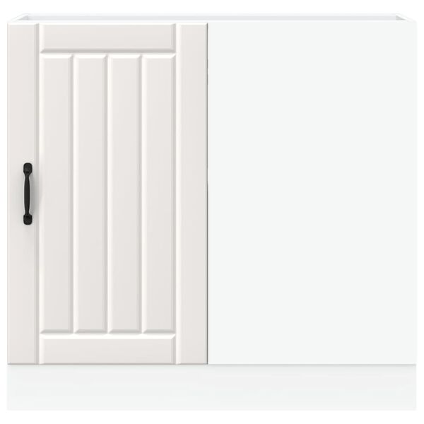 vidaXL Szafka kuchenna dolna &bdquo;Lucca&rdquo; z białego drewna klejonego