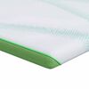 vidaXL Nakładka na materac Biały i zielony 100 x 200 cm
