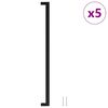 vidaXL Uchwyty do szafek, 5 szt., czarne, 480 mm, stal nierdzewna