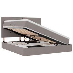 vidaXL Ł&oacute;żko z miejscem na przechowywanie i materacem 180 x 200 cm