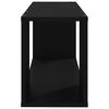 vidaXL Szafka pod TV, czarna, 80x24x32 cm, materiał drewnopochodny