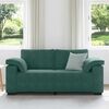 vidaXL Sofa dwuosobowa, ciemnozielona, 180x77x82 cm, aksamit