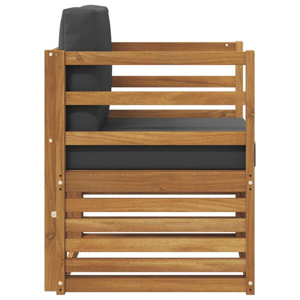 vidaXL Zestaw sof na zewnątrz Lite drewno akacjowe i poliester