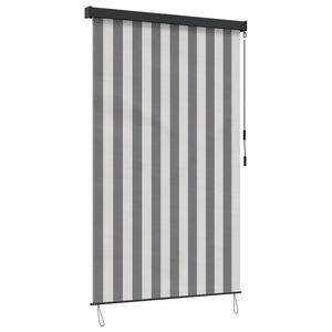 vidaXL Roleta Antracytowy i biały 140 x 250 cm Materiał i Aluminium
