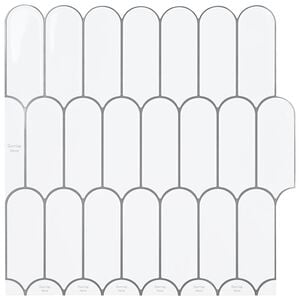 vidaXL Płytka z Pi&oacute;r 50 szt. Biały szary 30 x 30 cm Poliuretan i PET