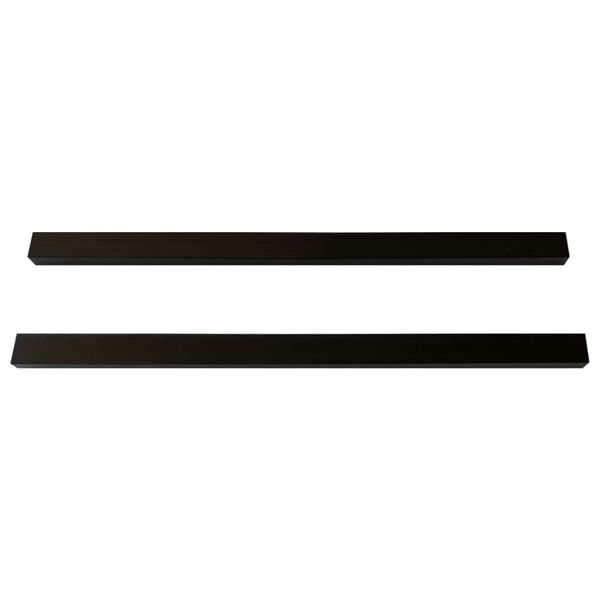 vidaXL Legary tarasowe, 6 szt., czarne, 170 x 8,5 x 4,5 cm, WPC