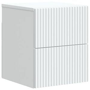 vidaXL Wisząca Szafka Nocna z szufladą Biały 33 x 34,5 x 40 cm