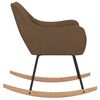vidaXL Fotel bujany, brązowy, tapicerowany tkaniną