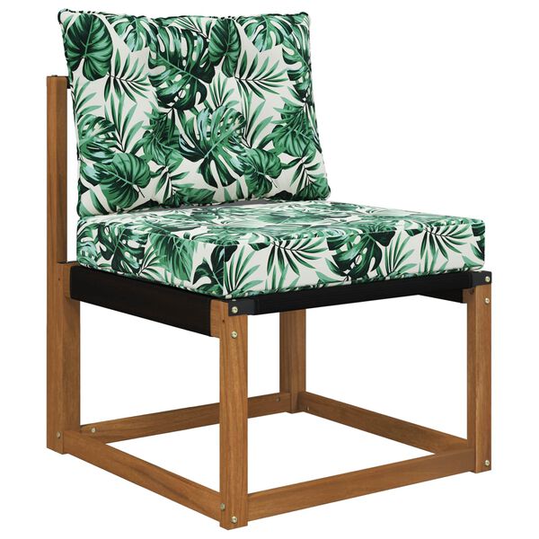 vidaXL Poduszka do sofy na zewnątrz 2 pcs Wz&oacute;r liścia Poliester