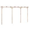 vidaXL Pergola bambusowa, 385 x 40 x 205 cm