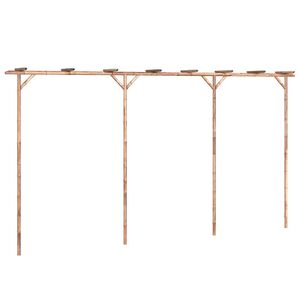 vidaXL Pergola bambusowa, 385 x 40 x 205 cm