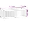 vidaXL Donica ogrodowa, 80x30x27,5 cm, lite drewno akacjowe i stal