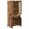 vidaXL Highboard Montowane na ścianie Stare drewno 69,5 x 34 x 180 cm