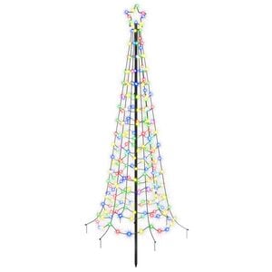 vidaXL Choinka spiralna LED z kolcem do ziemi EKENAS 180 cm 220 LED