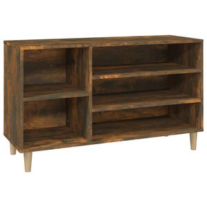 vidaXL P&oacute;łka na buty, przydymiony dąb, 102x36x60 cm