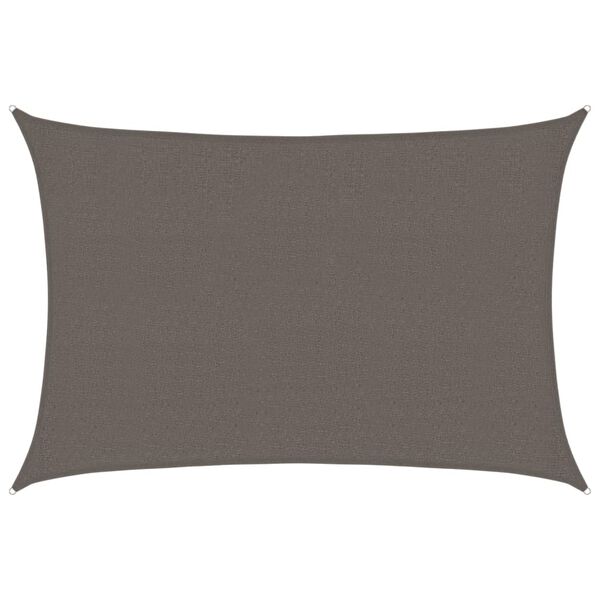 vidaXL Żagiel przeciwsloneczny, 160 g/m², antracytowy, 2,5x4 m, HDPE