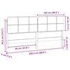 vidaXL Tapicerowane wezgłowie Z zagł&oacute;wkiem Brązowy i Taupe 200 cm