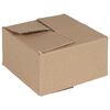 vidaXL Pudełko składane 50 szt. Naturalny 15 x 15 x 8 cm Tektura