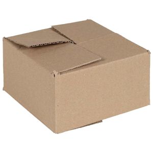 vidaXL Pudełko składane 50 szt. Naturalny 15 x 15 x 8 cm Tektura