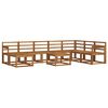 vidaXL Zestaw sof na zewnątrz 9 pcs Naturalny Lite Drewno Akacji