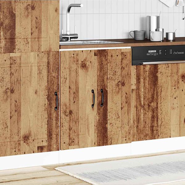 vidaXL Szafka pod zlewozmywak, Kalmar, stare drewno, 60x46x81,5 cm