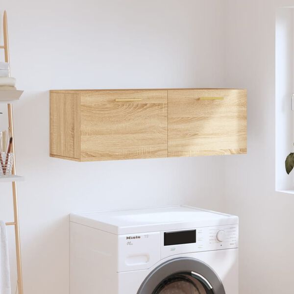 vidaXL Szafka wisząca, dąb sonoma, 100x36,5x35 cm