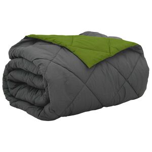 vidaXL Letni Kołdra 200 x 200 cm Lato 200 gsm Zielony i Antracyt