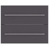 vidaXL 2-częściowy zestaw mebli łazienkowych, szary, płyta wi&oacute;rowa