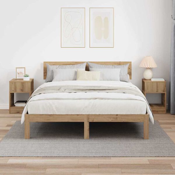 vidaXL Stolik końcowy 2 pcs Dąb rzemieślniczy 30,5 x 30 x 45 cm