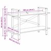 vidaXL P&oacute;łka na książki Stare drewno 100 x 33,5 x 64 cm