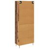 vidaXL Highboard Montowane na ścianie Stare drewno 69,5 x 34 x 180 cm
