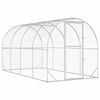 vidaXL Kurnik srebrny 400 x 200 x 200 cm Stal ocynkowana