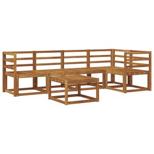 vidaXL Zestaw sof na zewnątrz 6 pcs Naturalny Lite Drewno Akacji