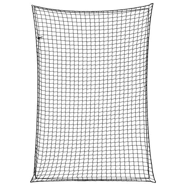 vidaXL Siatka na przyczepę, z elastyczną linką, czarna, 5x3,5 m, PP