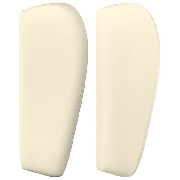 vidaXL Zagł&oacute;wek uszak, kremowy, 103x23x78/88 cm, sztuczna sk&oacute;ra