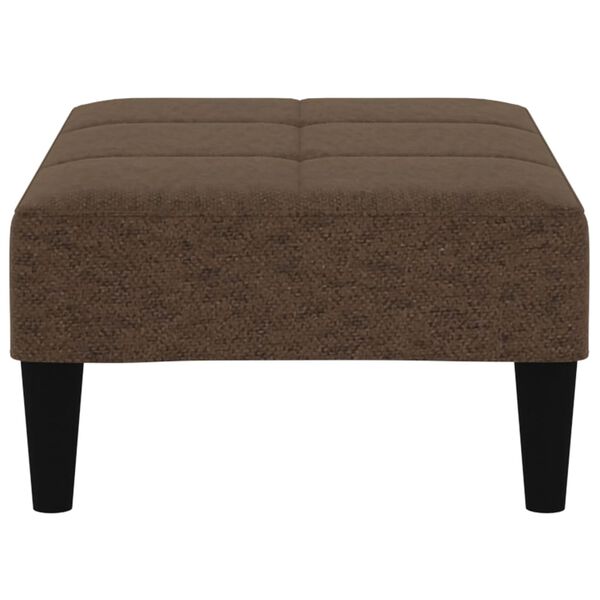 vidaXL Podn&oacute;żek, brązowy, tapicerowany mikrofibrą