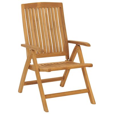 vidaXL Rozkładane krzesła ogrodowe, 2 szt., lite drewno tekowe